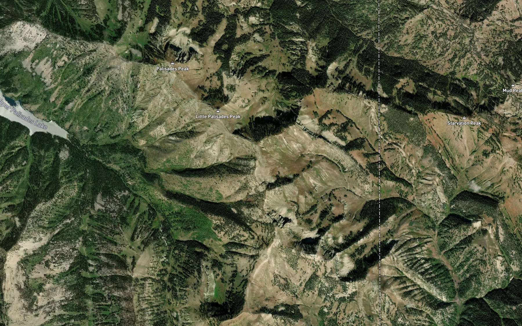 Satellite map of the Neeley Cove