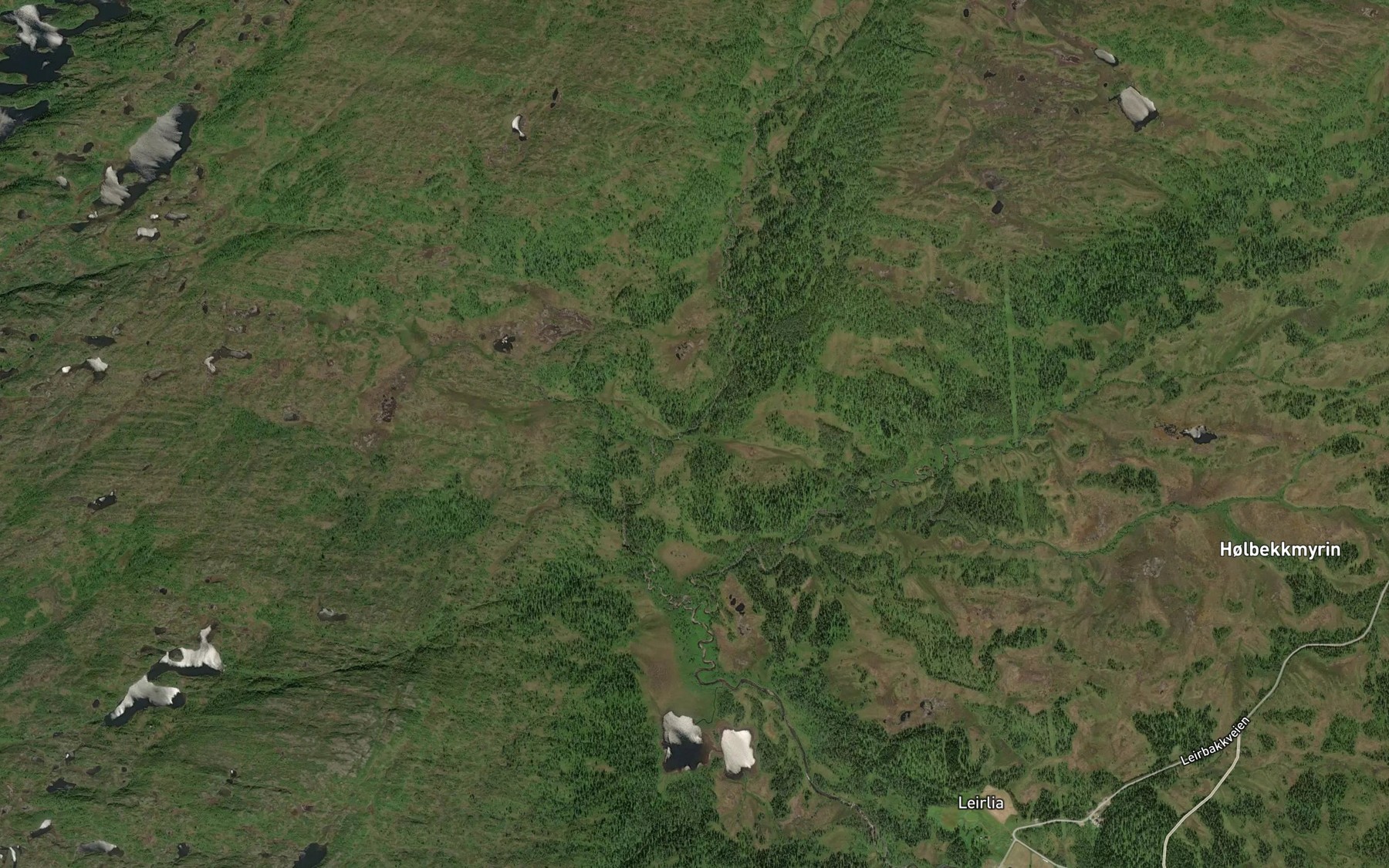 Satellite map of the Norddalsbekken