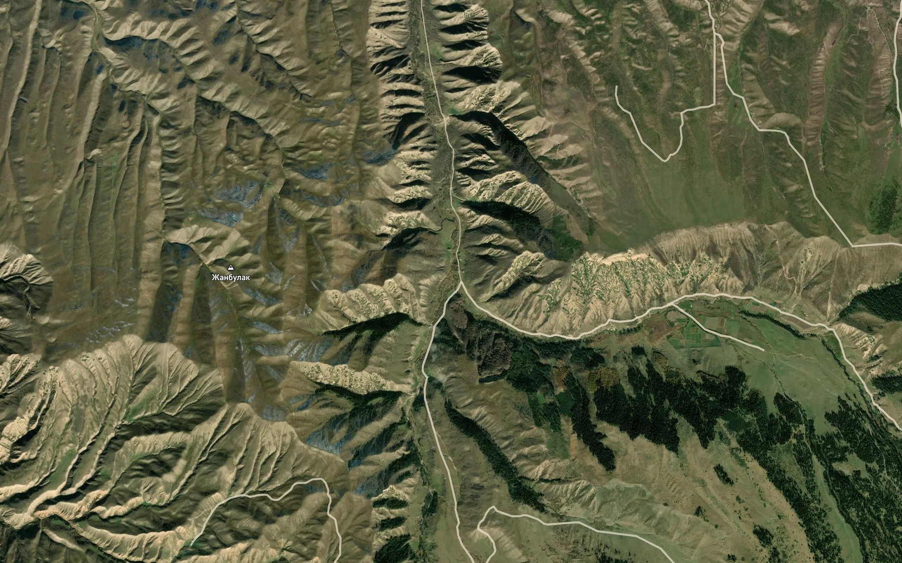 Satellite map of the Kyzyldzhar