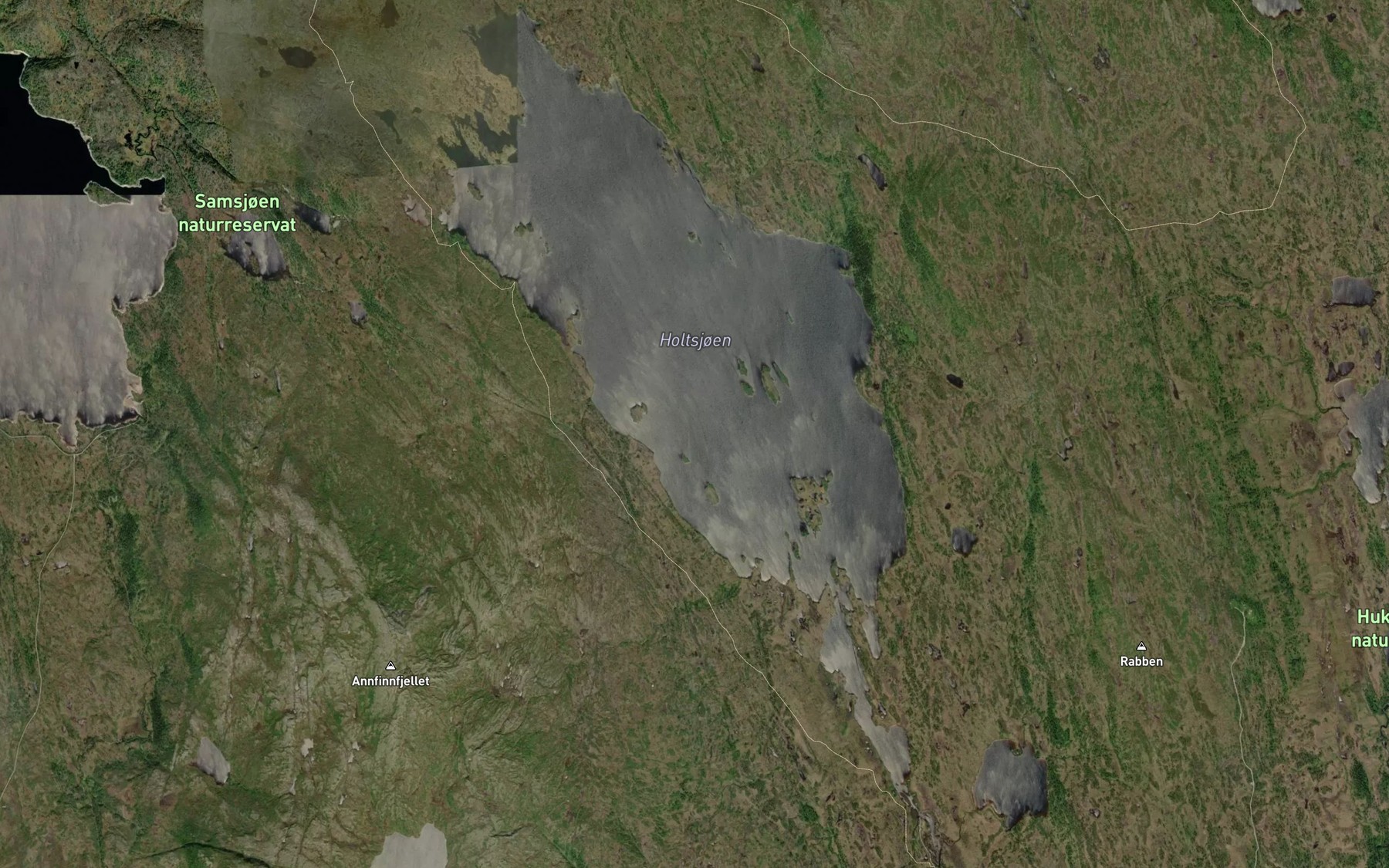 Satellite map of the Holtsjoen