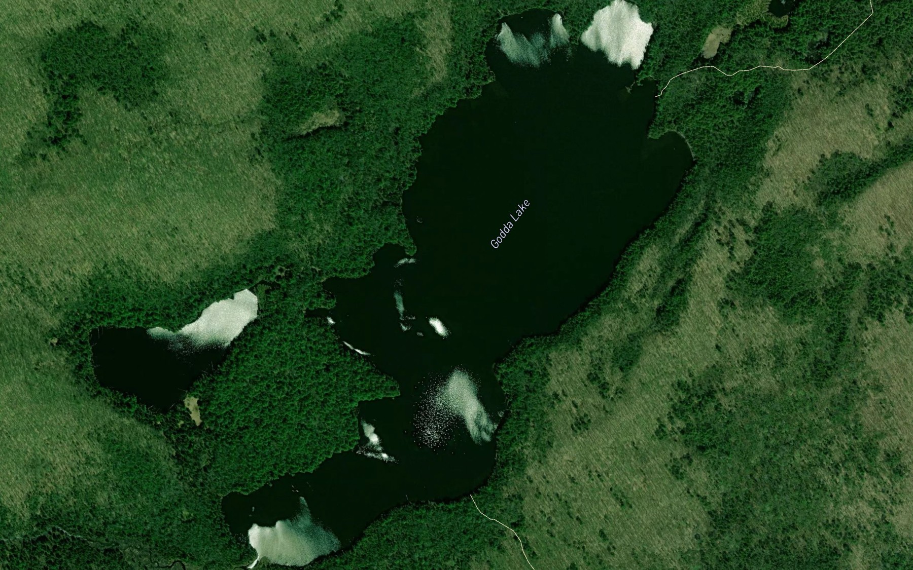 Satellite map of the Godda Lake