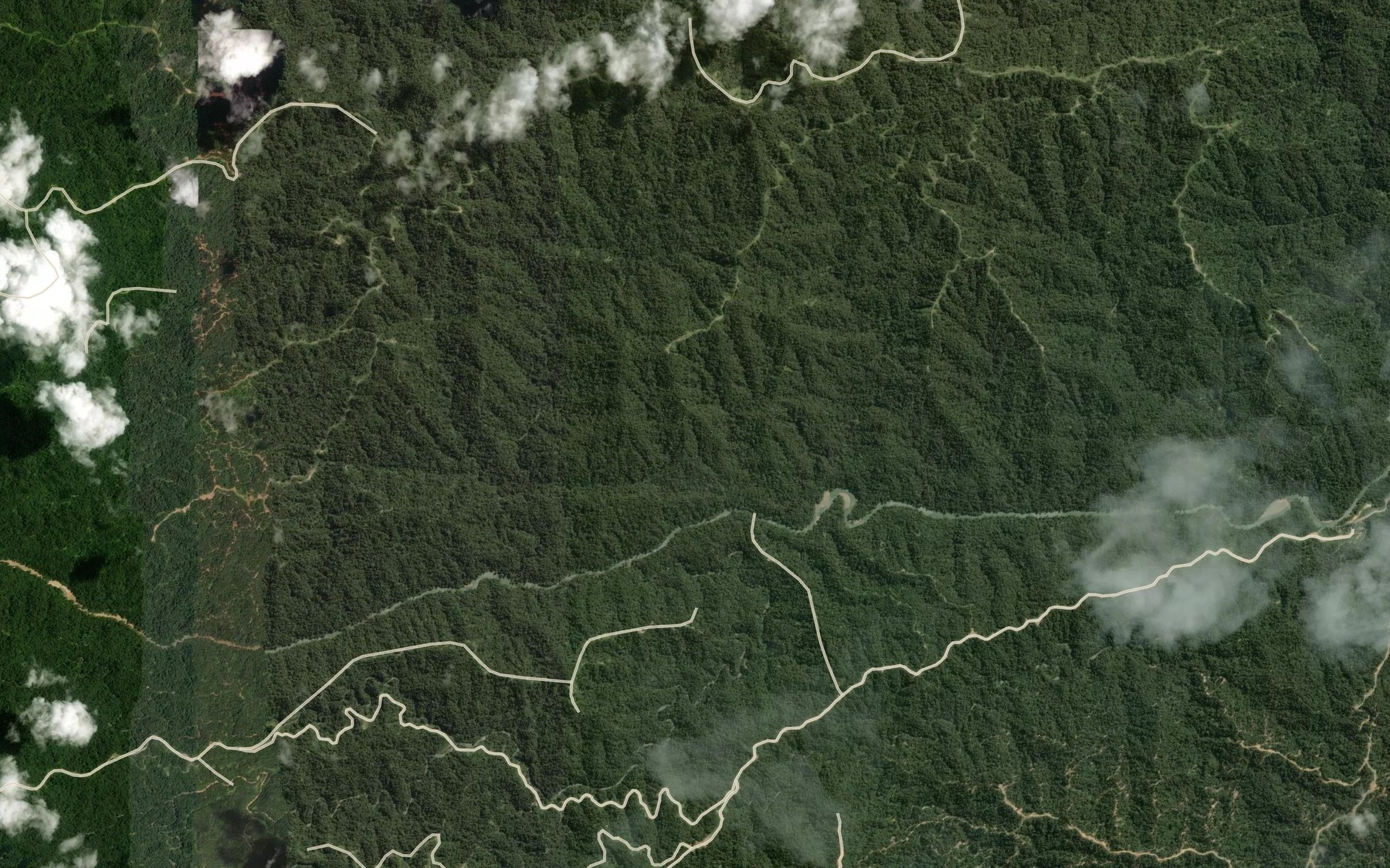 Satellite map of the Sungai Reingen