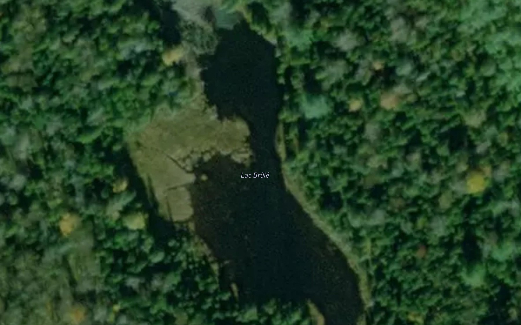 Satellite map of the Lac Brule