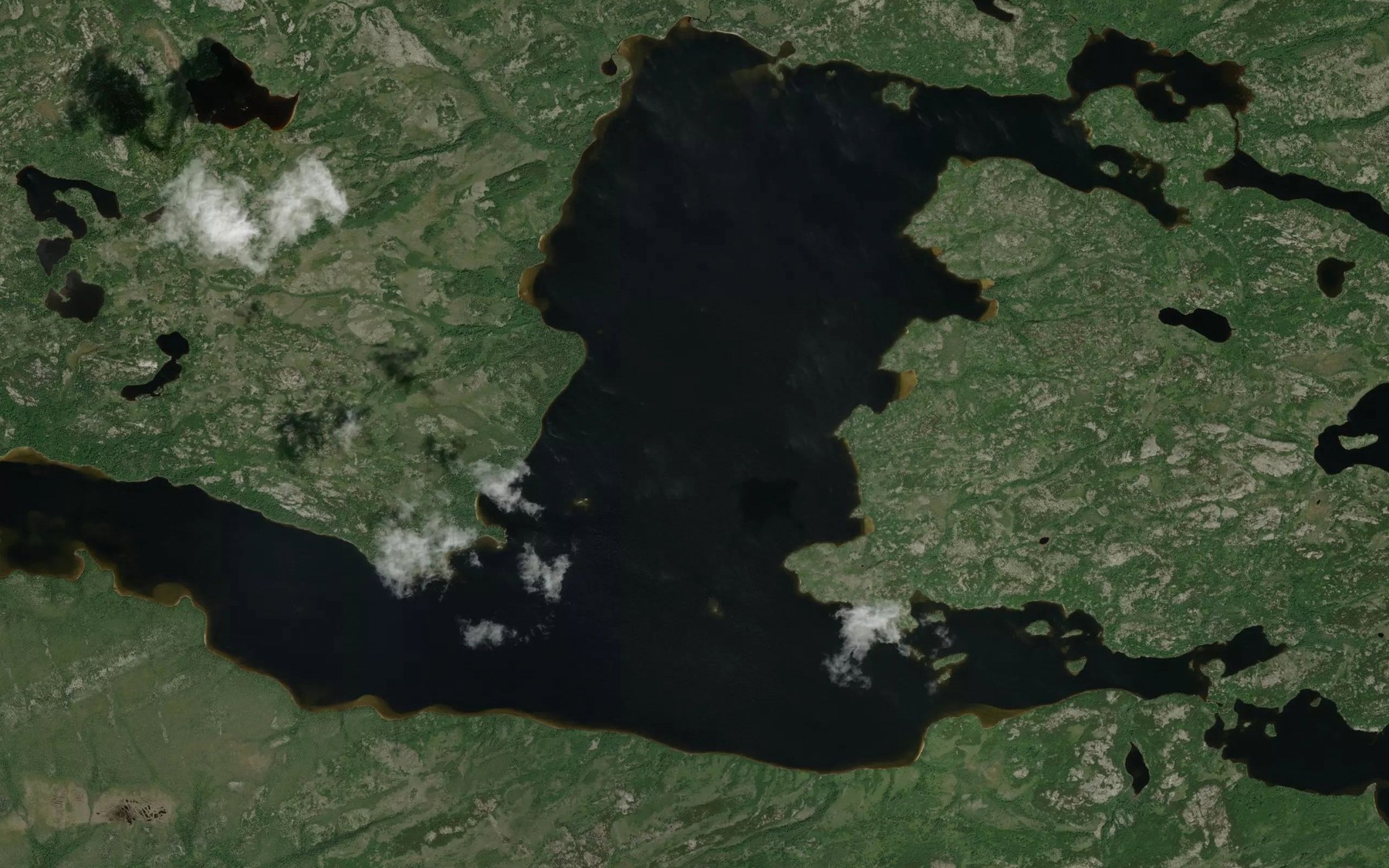 Satellite map of the Lac Debeney