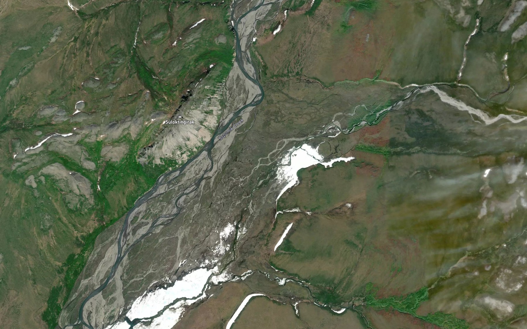 Satellite map of the Payikaglim Creek