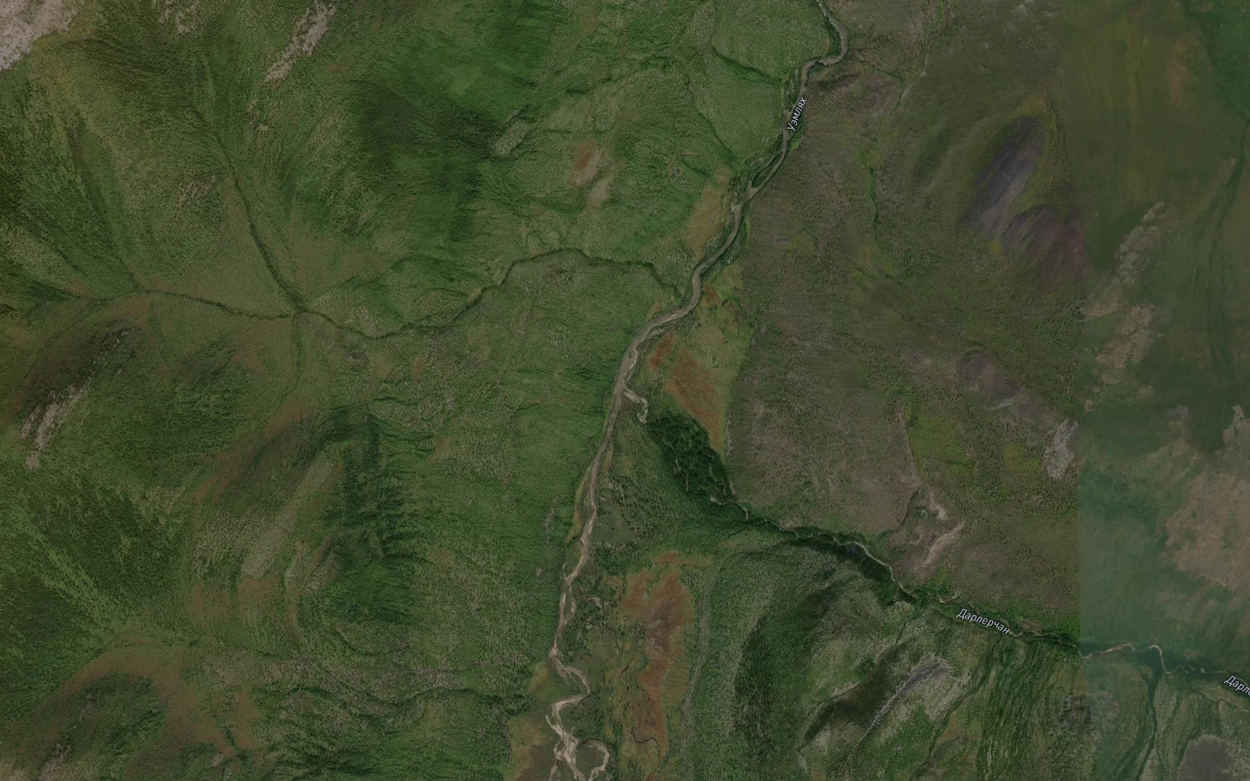 Satellite map of the Darlerchan