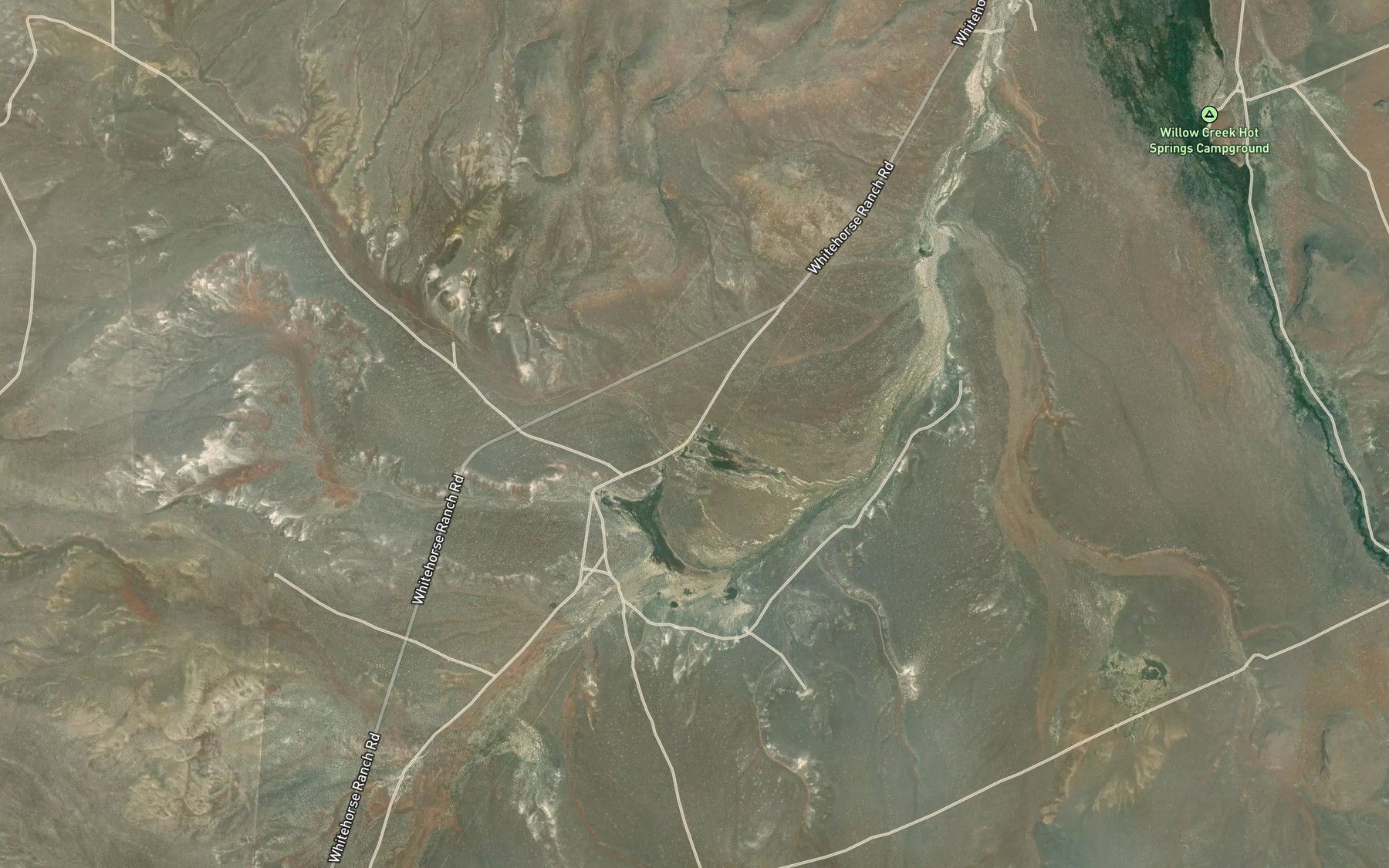 Satellite map of the Twin Springs