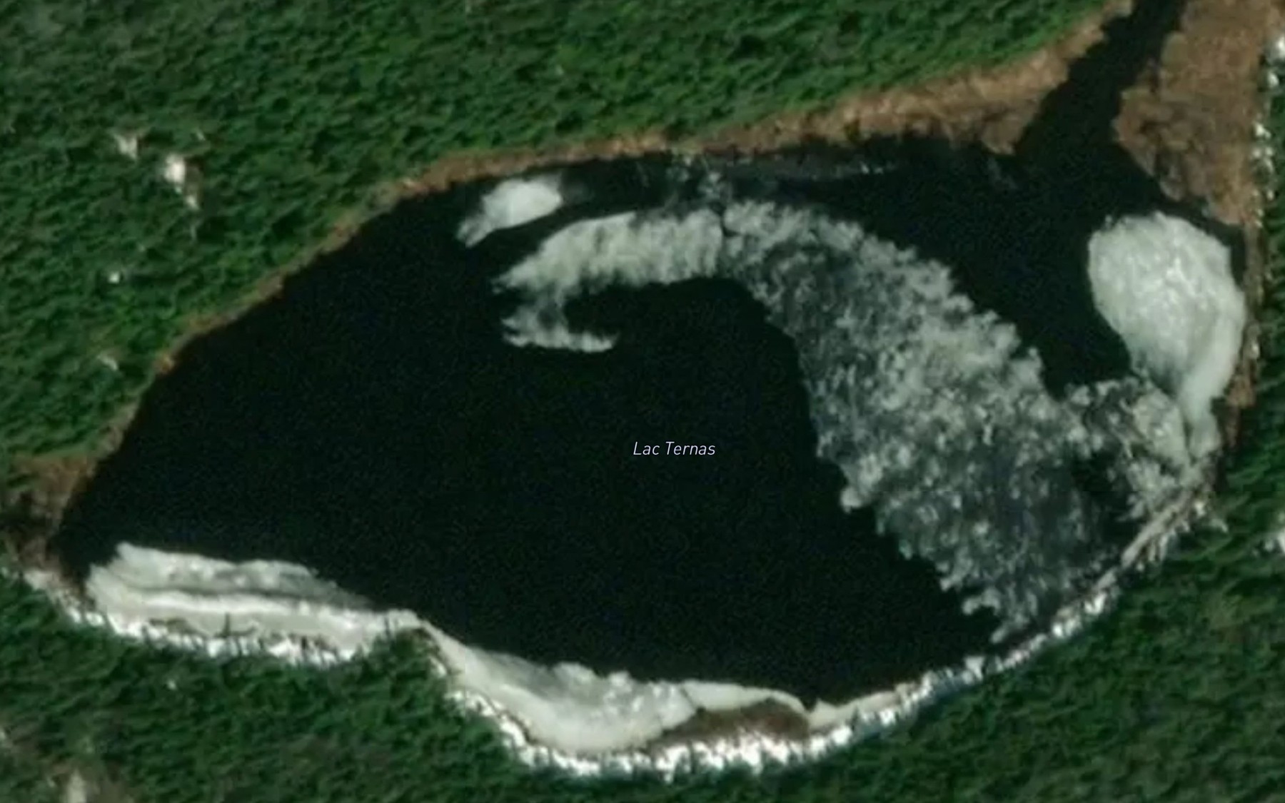 Satellite map of the Lac Ternas