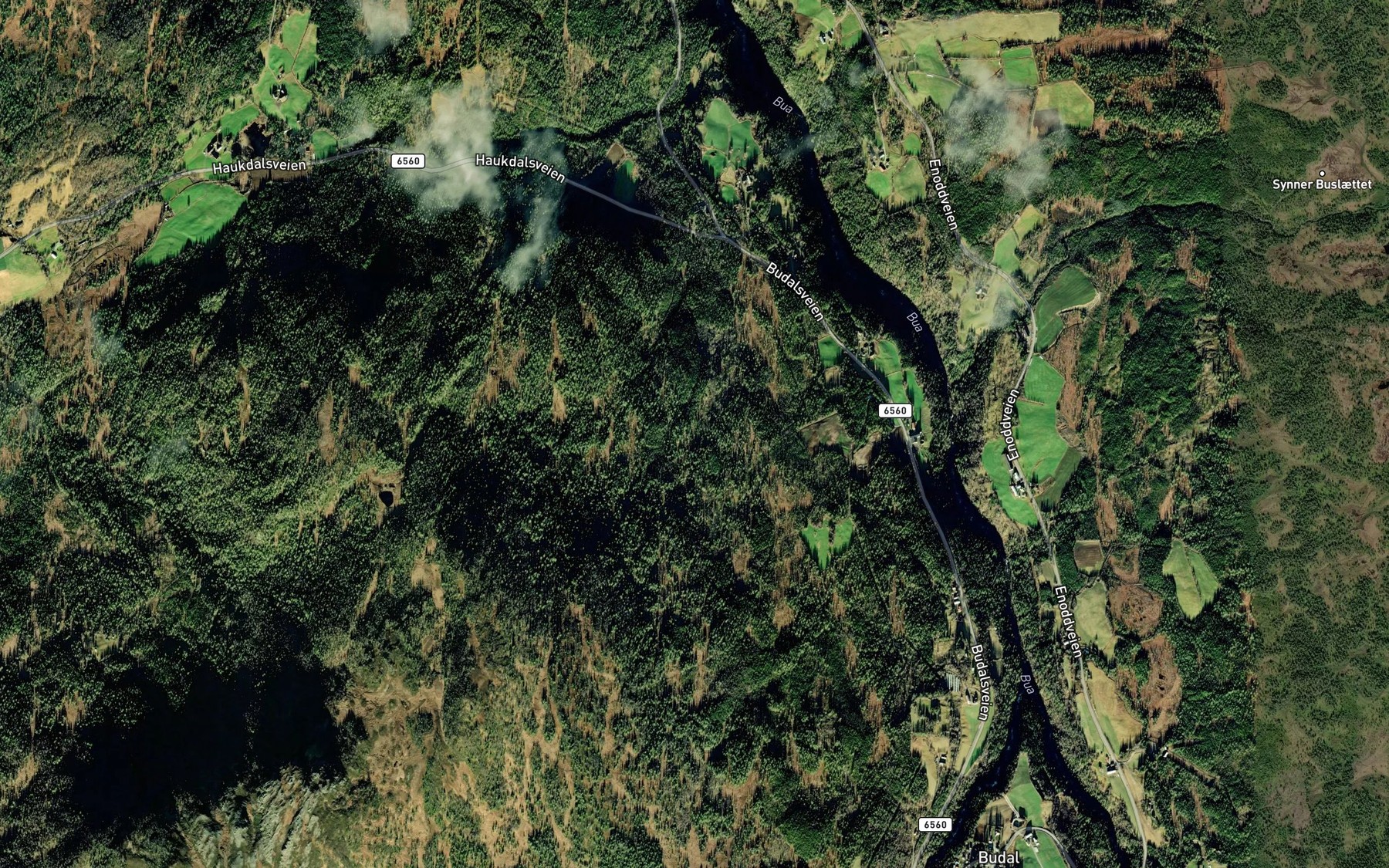 Satellite map of the Vassbekken