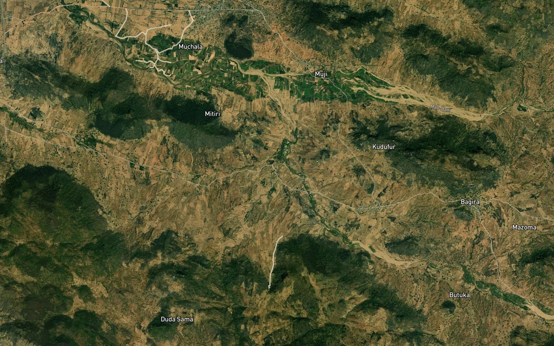 Satellite map of the Mayo Lara