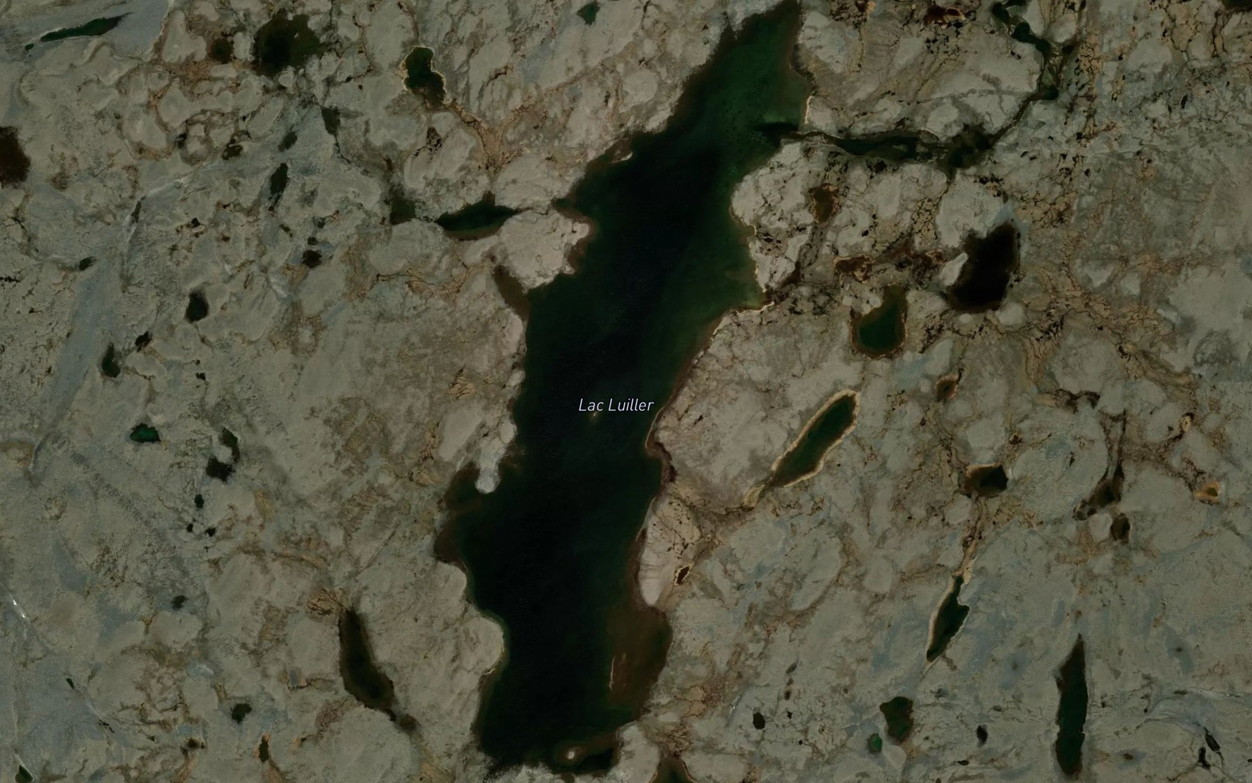 Satellite map of the Lac Luiller