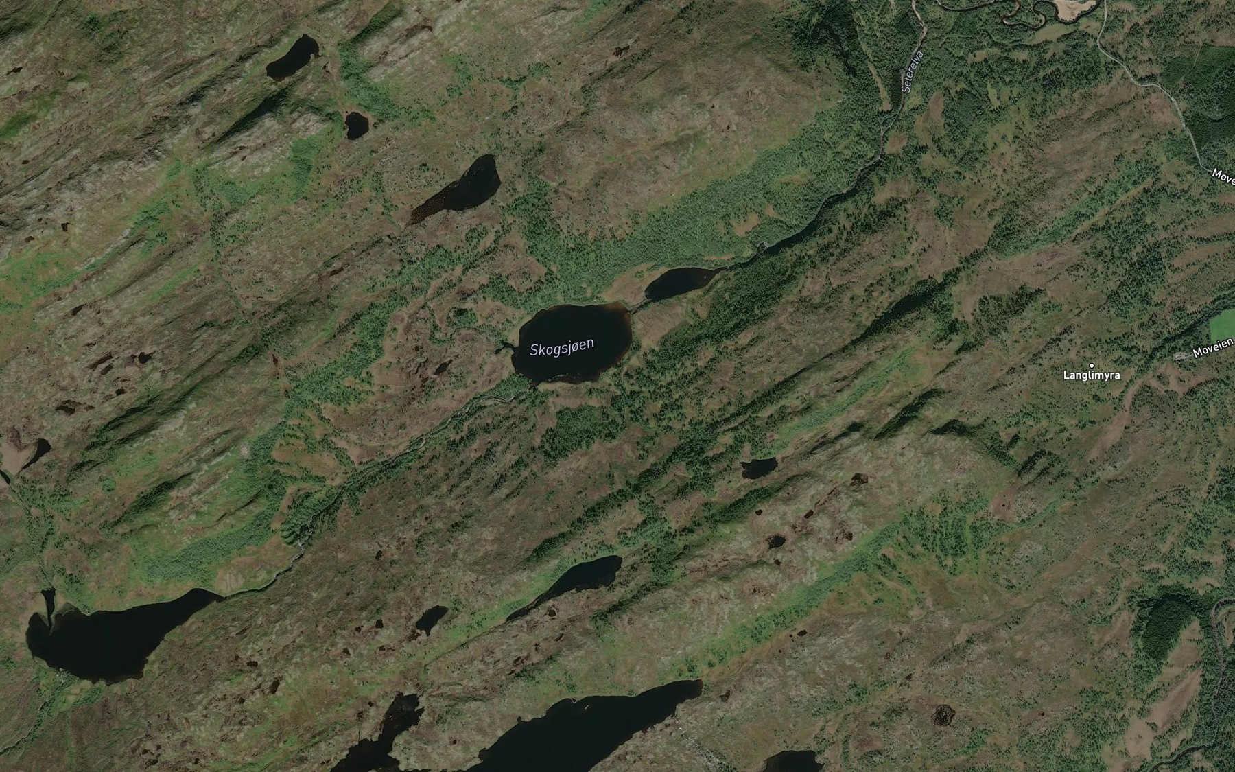 Satellite map of the Joslaettbekken