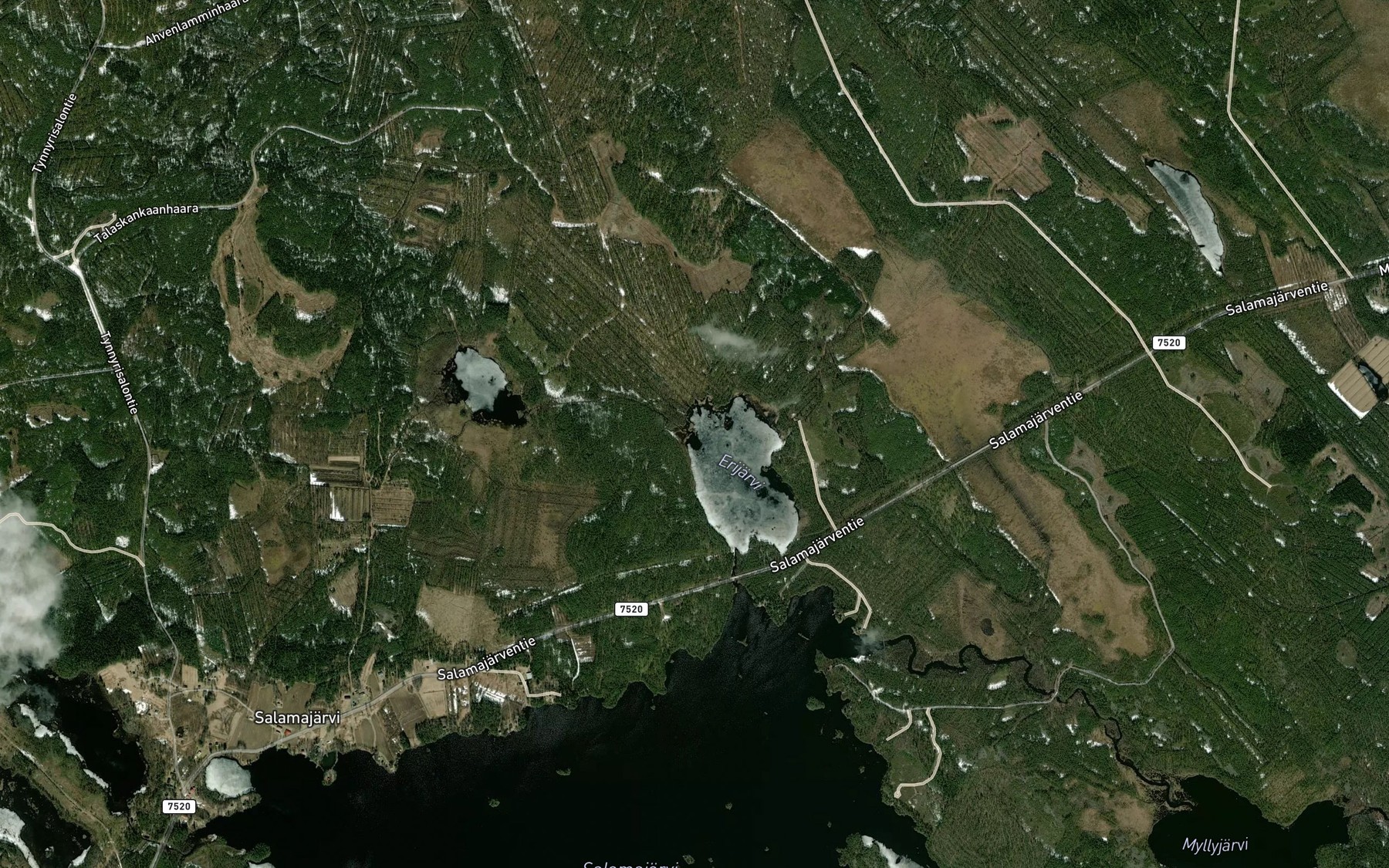 Satellite map of the Heinapuro