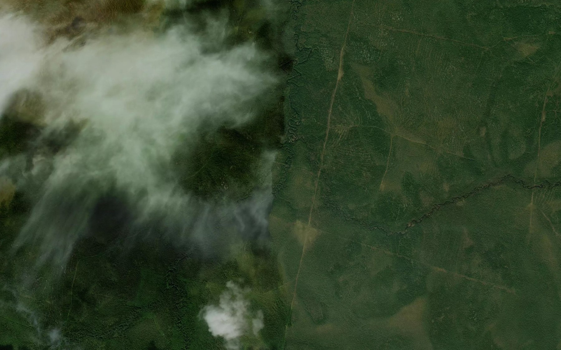 Satellite map of the Yir"yu