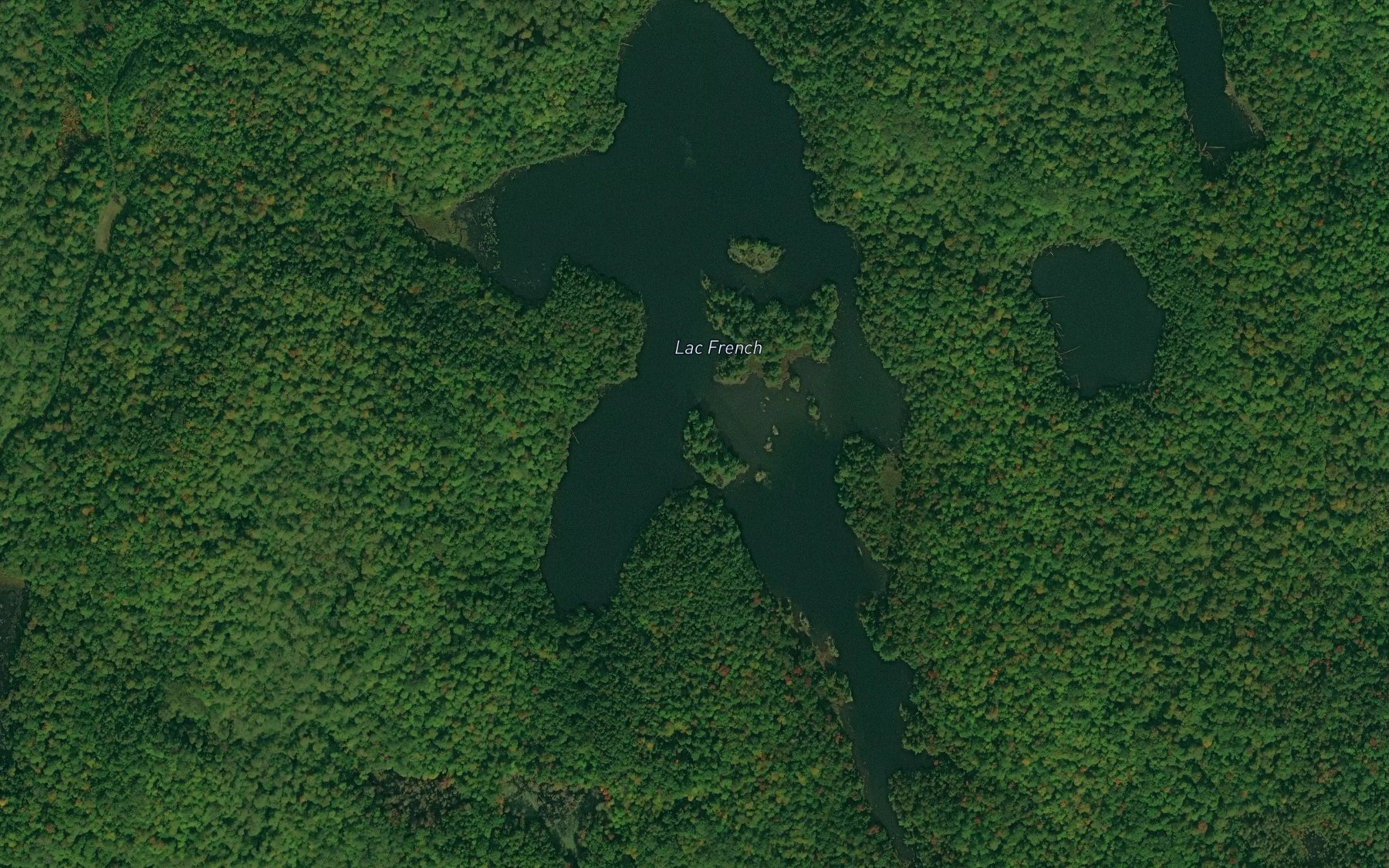 Satellite map of the Lac French