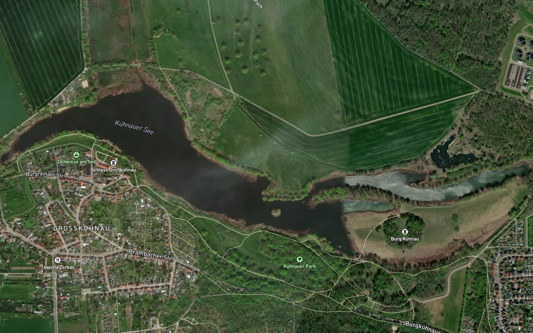 Satellite map of the Kuhnauer See