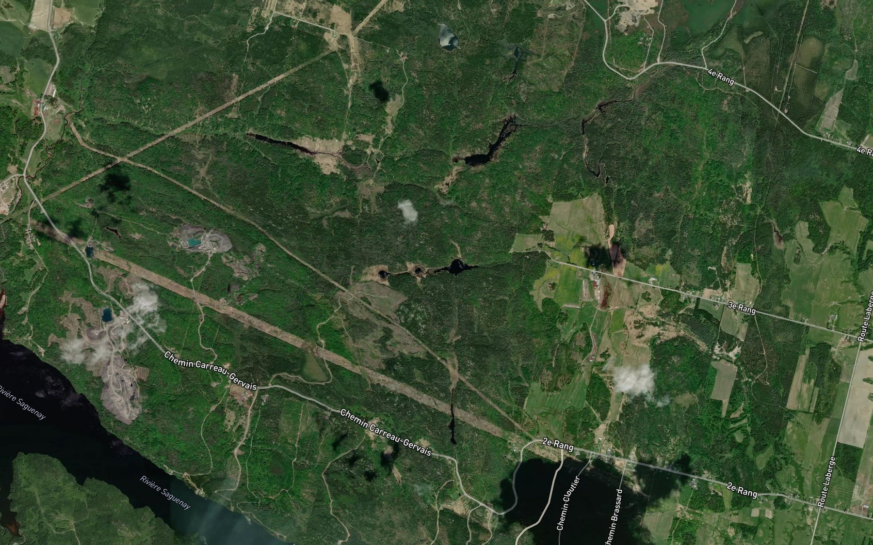 Satellite map of the Lac Lucie