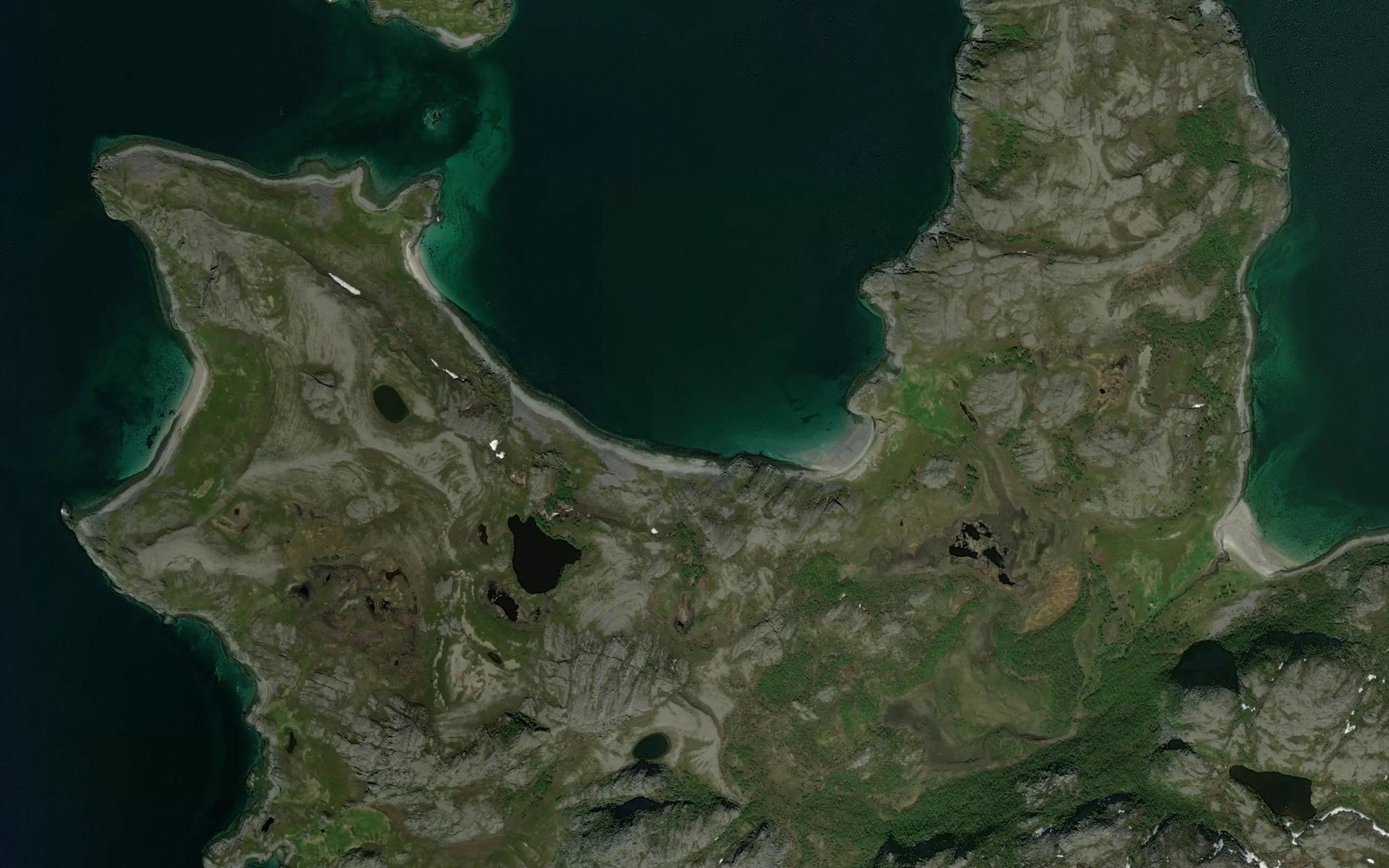 Satellite map of the Eikvika,vestre