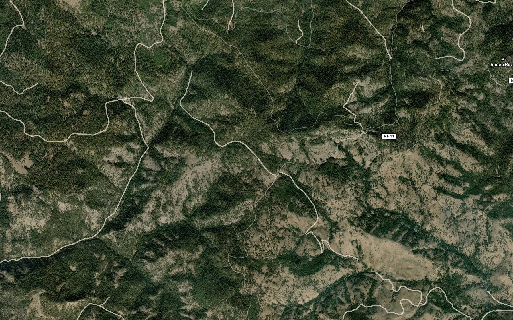 Satellite map of the Sunflower Flat Spring