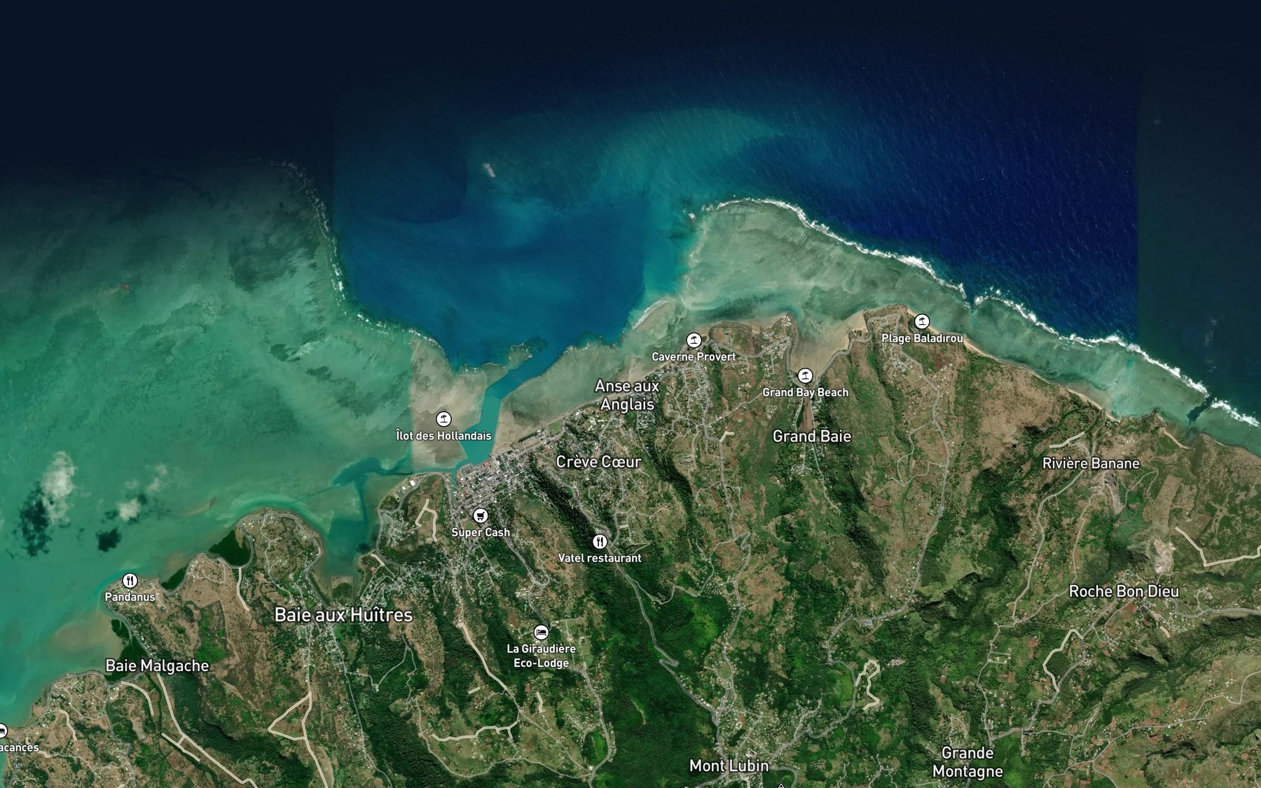 Satellite map of the Riviere Anse aux Anglais