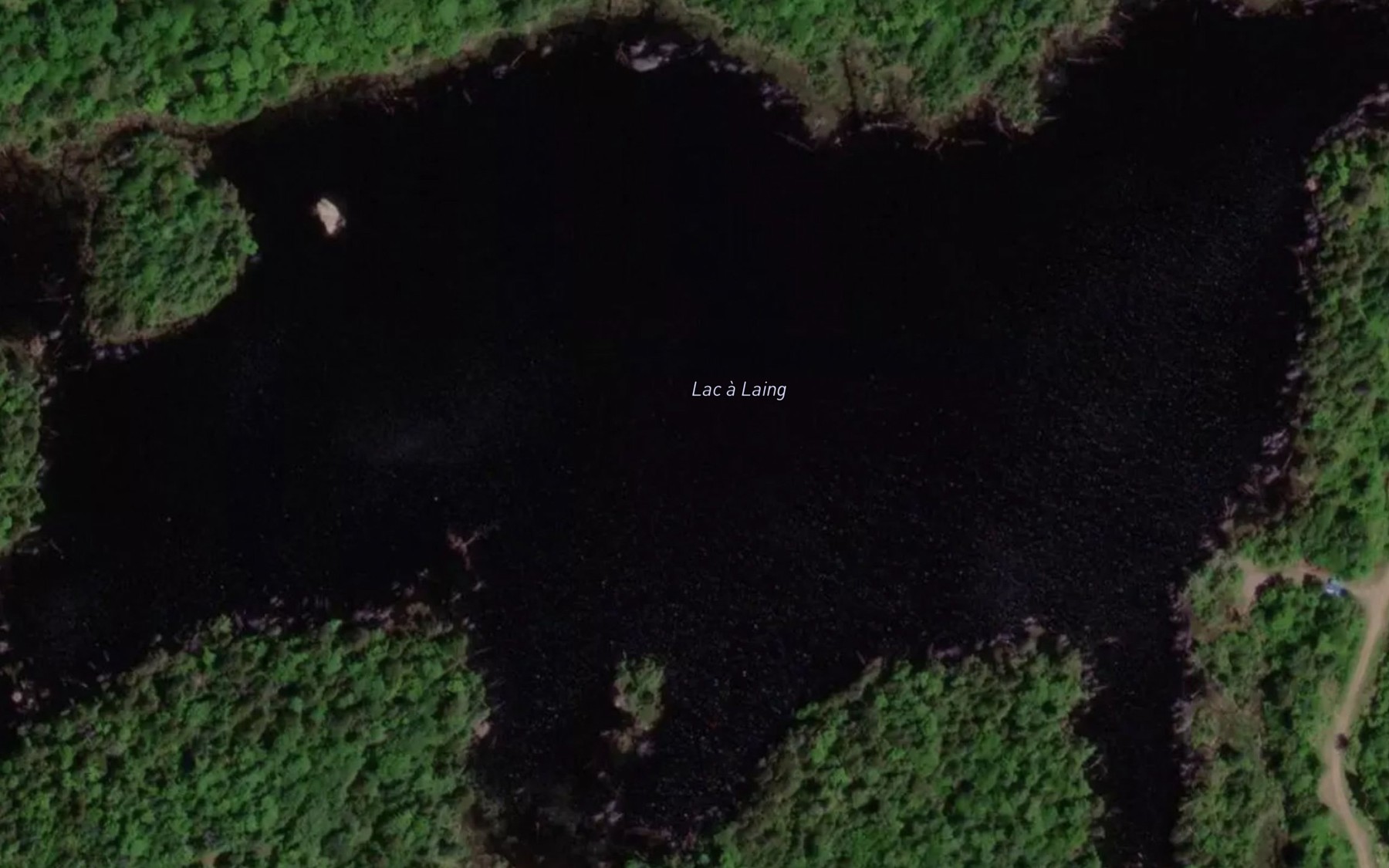 Satellite map of the Lac a Mercouiller