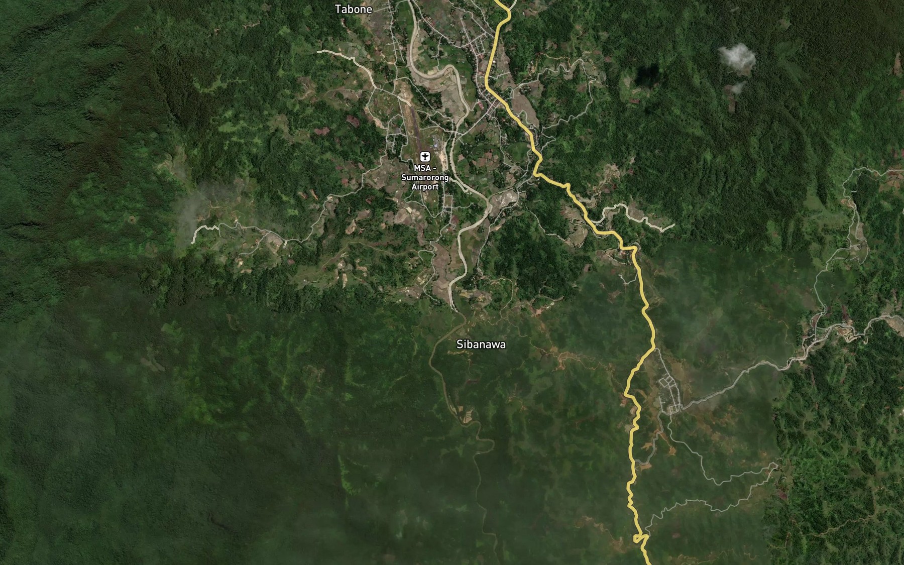 Satellite map of the Salu Kayumea