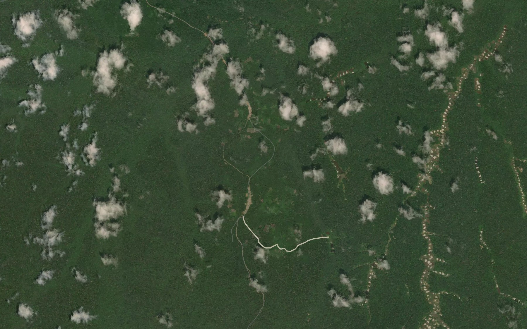 Satellite map of the Angongo