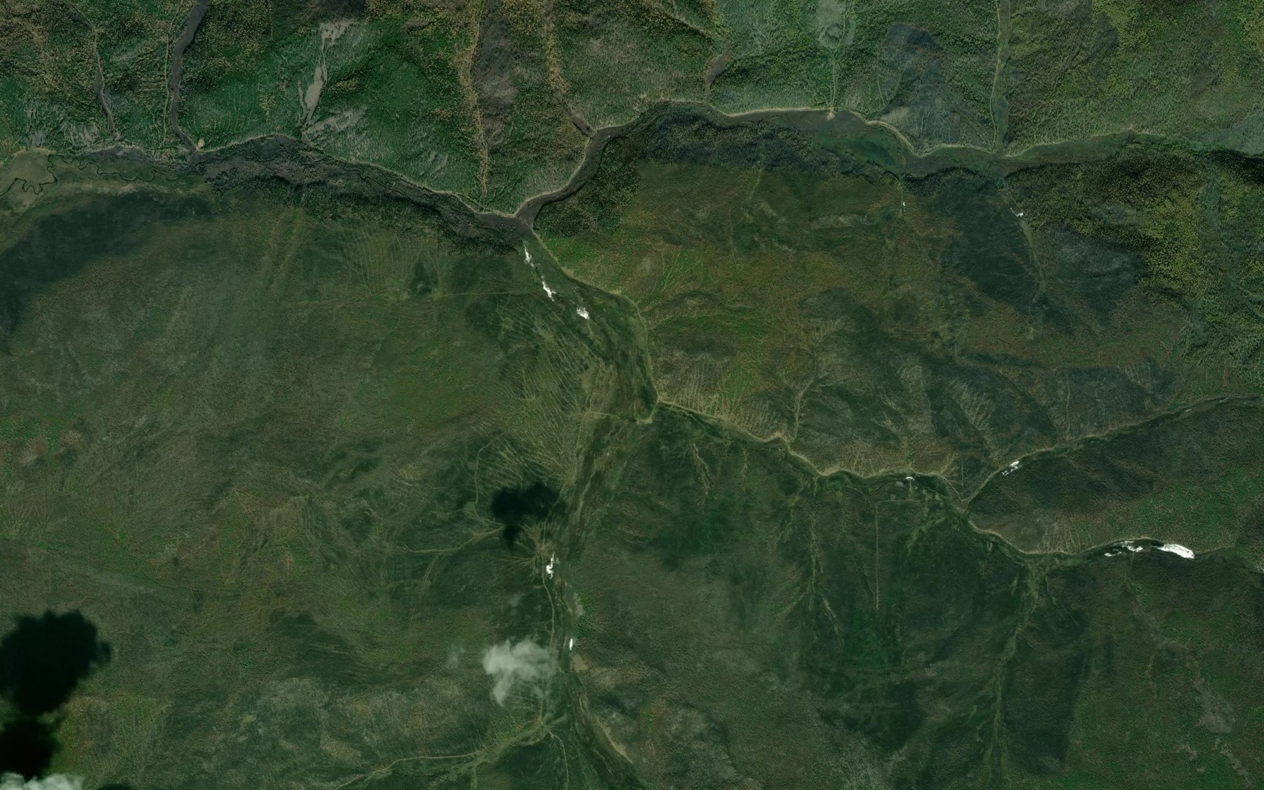 Satellite map of the Nizhnyaya Bargutka