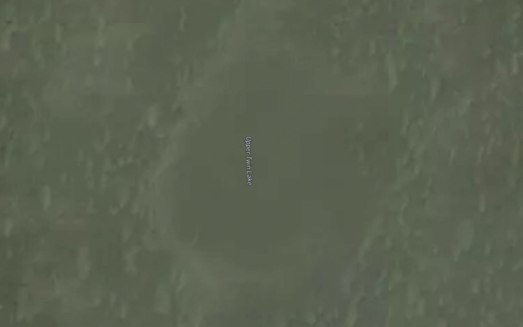 Satellite map of the Upper Twin Lake
