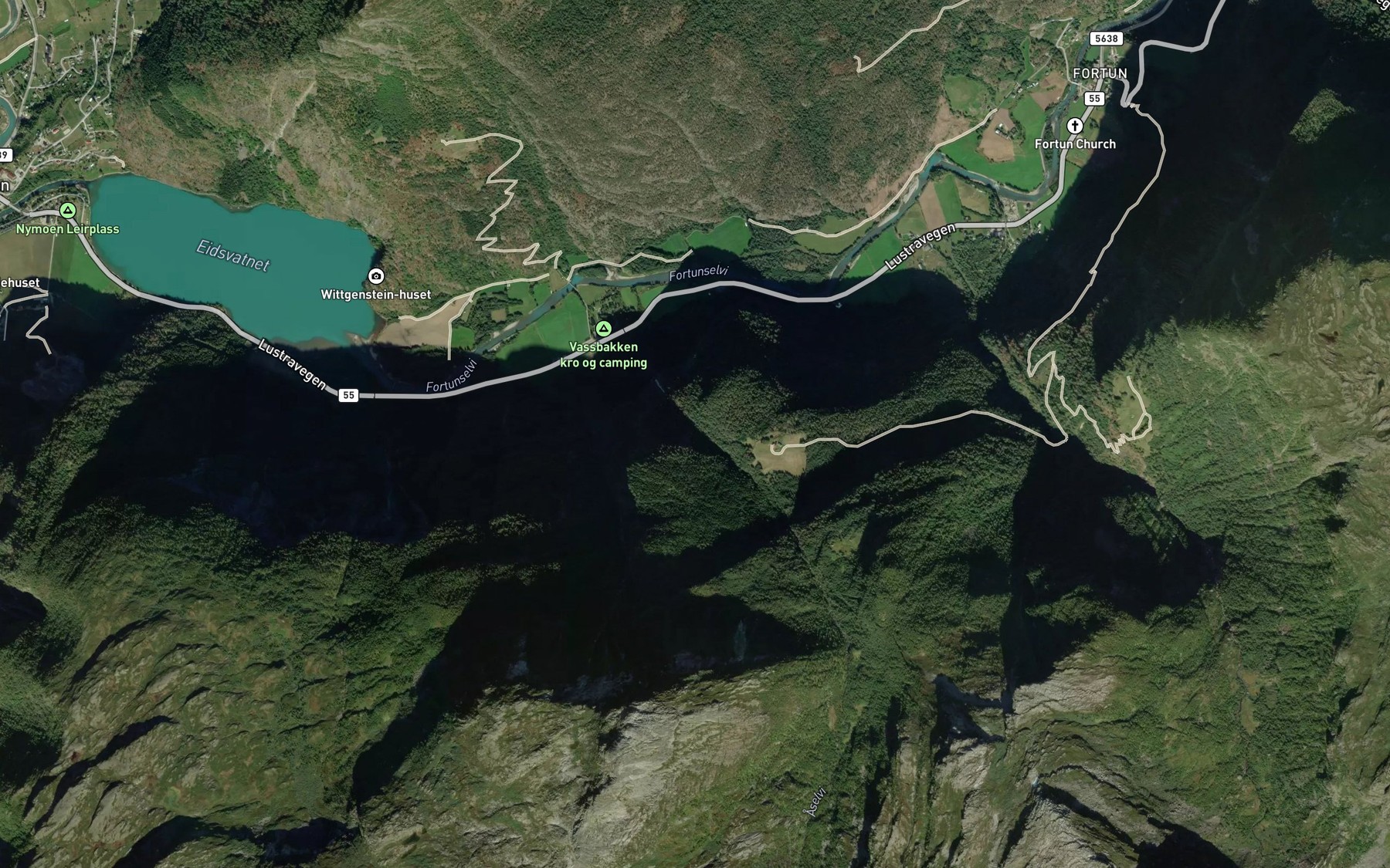 Satellite map of the Aselvi