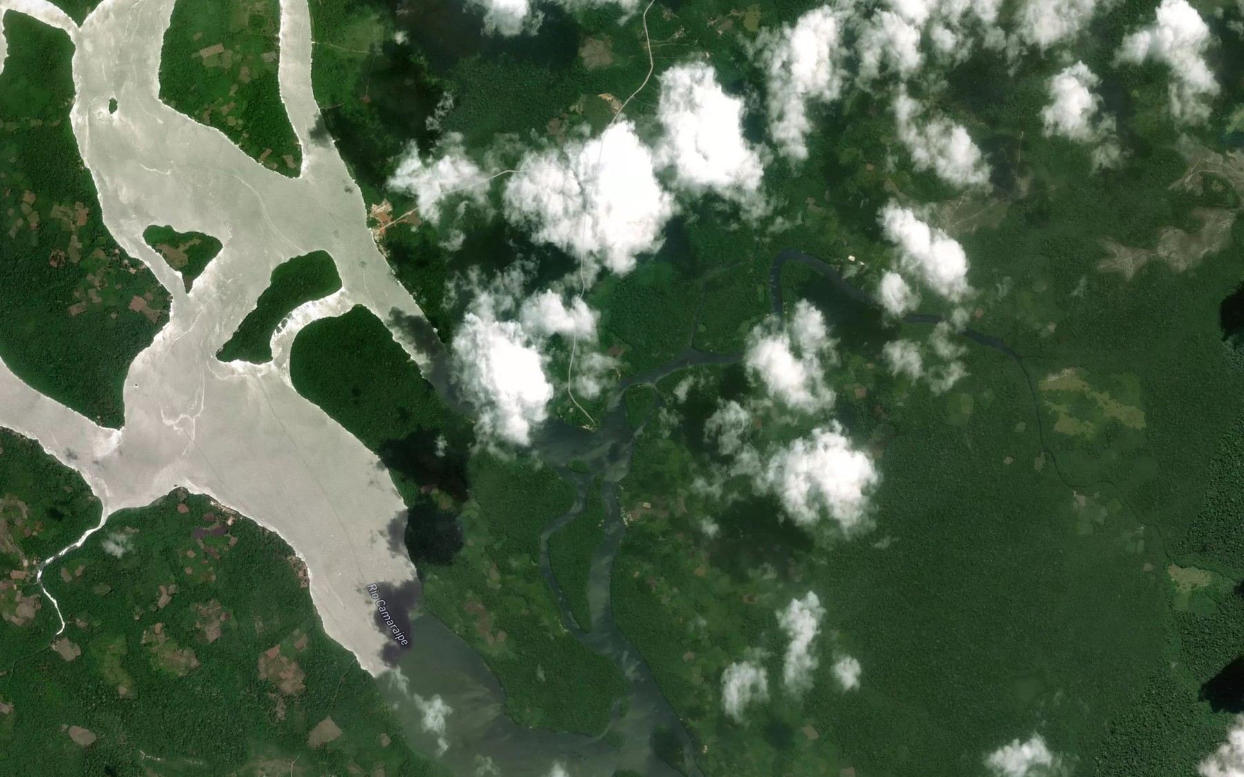 Satellite map of the Rio Bana