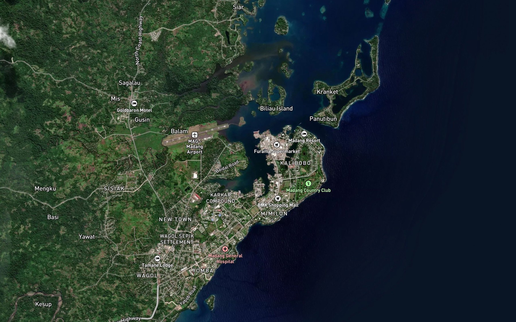 Satellite map of the Binnen Harbour