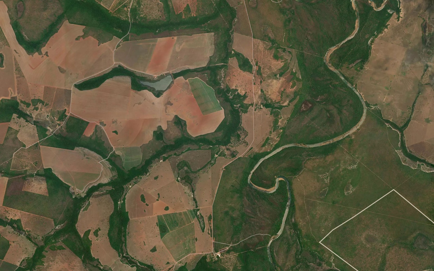 Satellite map of the Corrego Mato da Cruz