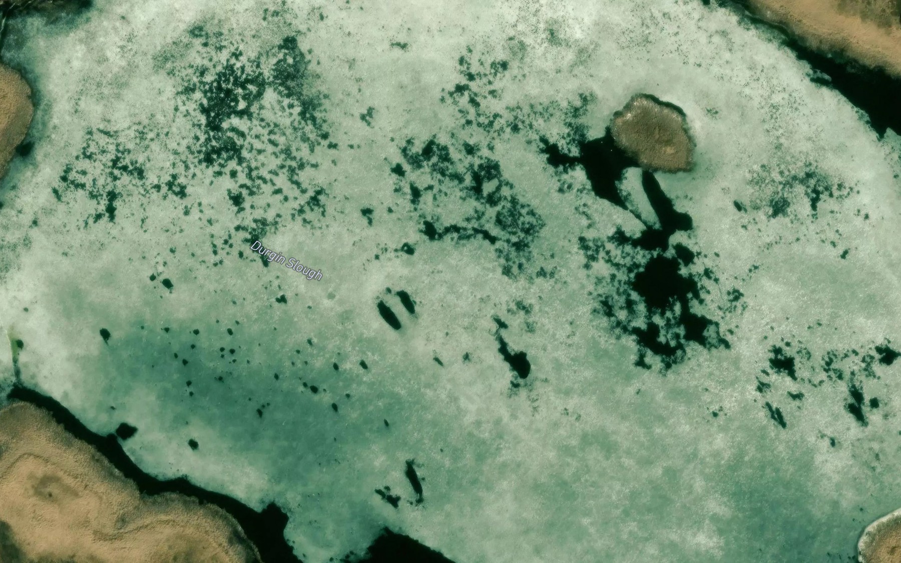 Satellite map of the Durgin Slough