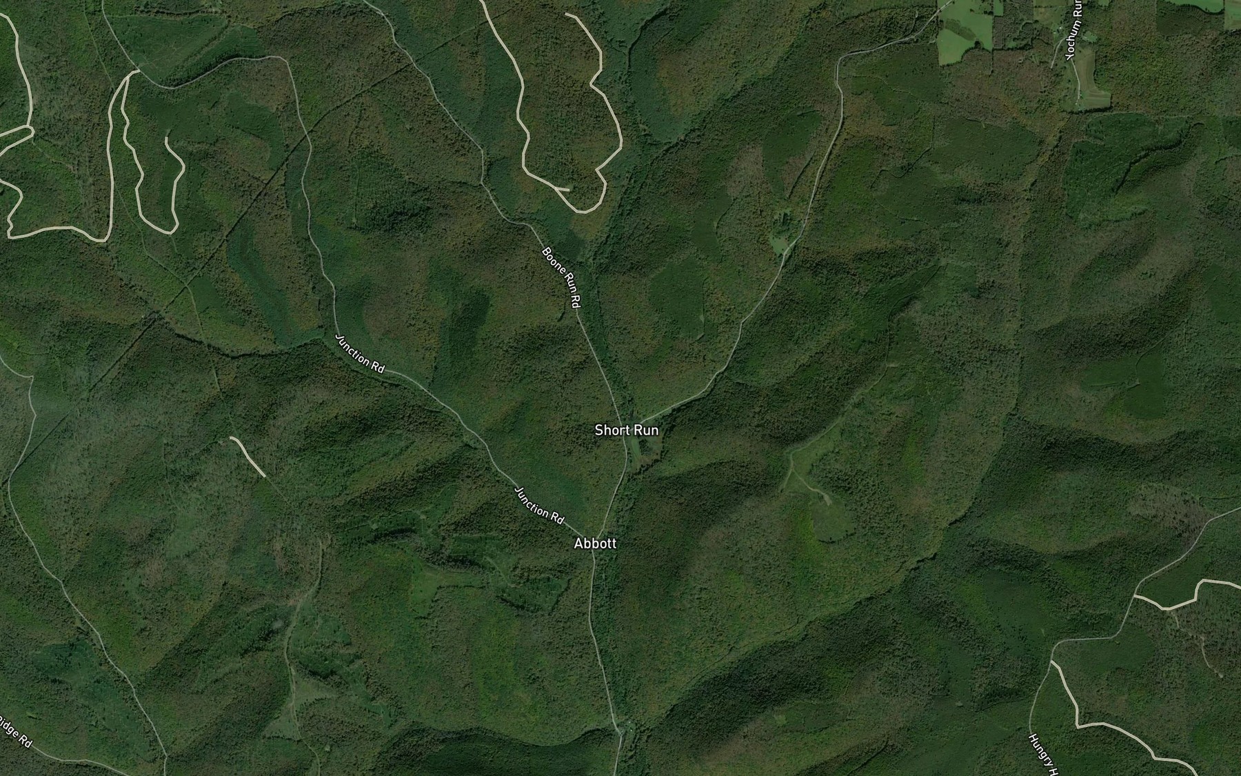 Satellite map of the Short Run