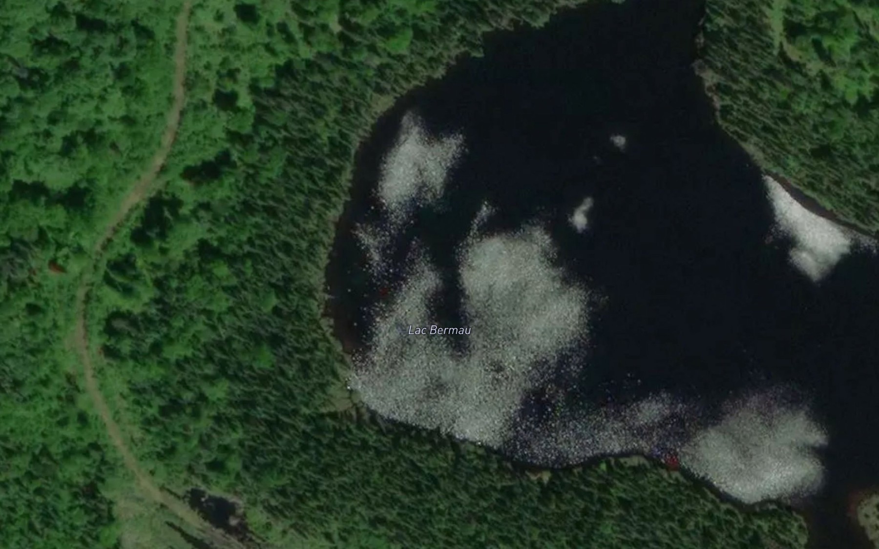 Satellite map of the Lac Bermau