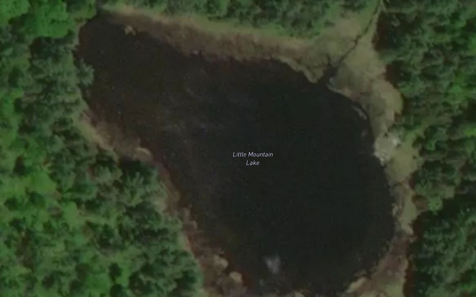 Satellite map of the Little Mountain Lake