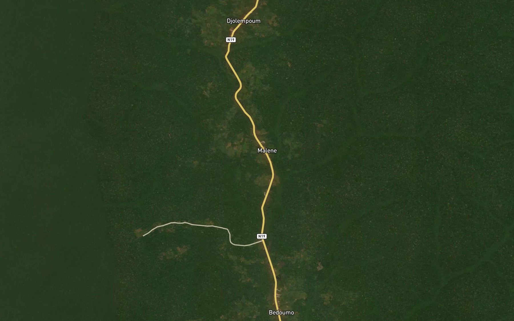 Satellite map of the Eseajo