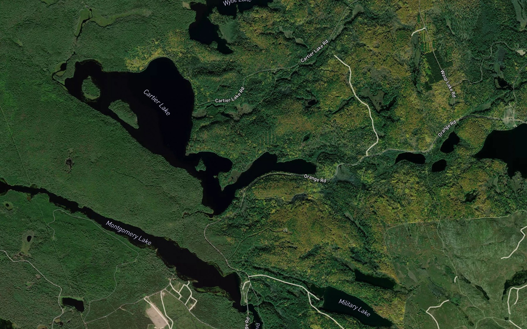 Satellite map of the Connor Bay