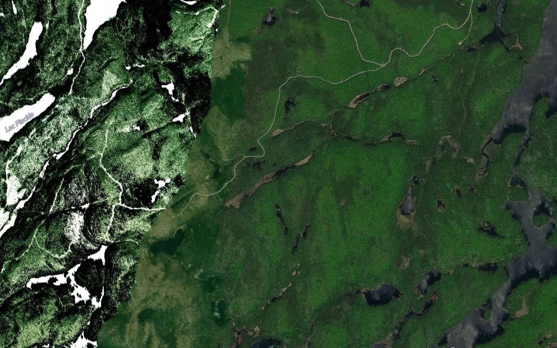 Satellite map of the Lac Vitre