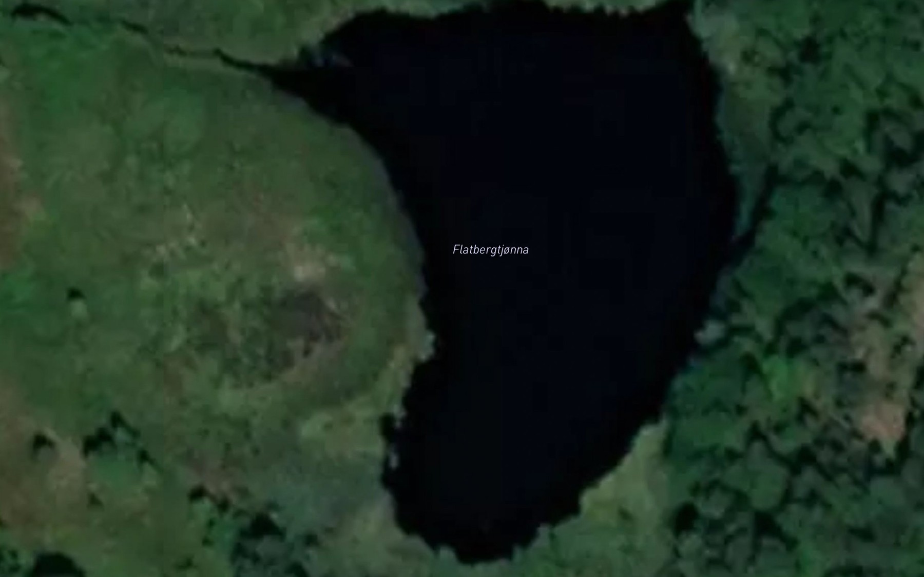 Satellite map of the Flatbergtjonna