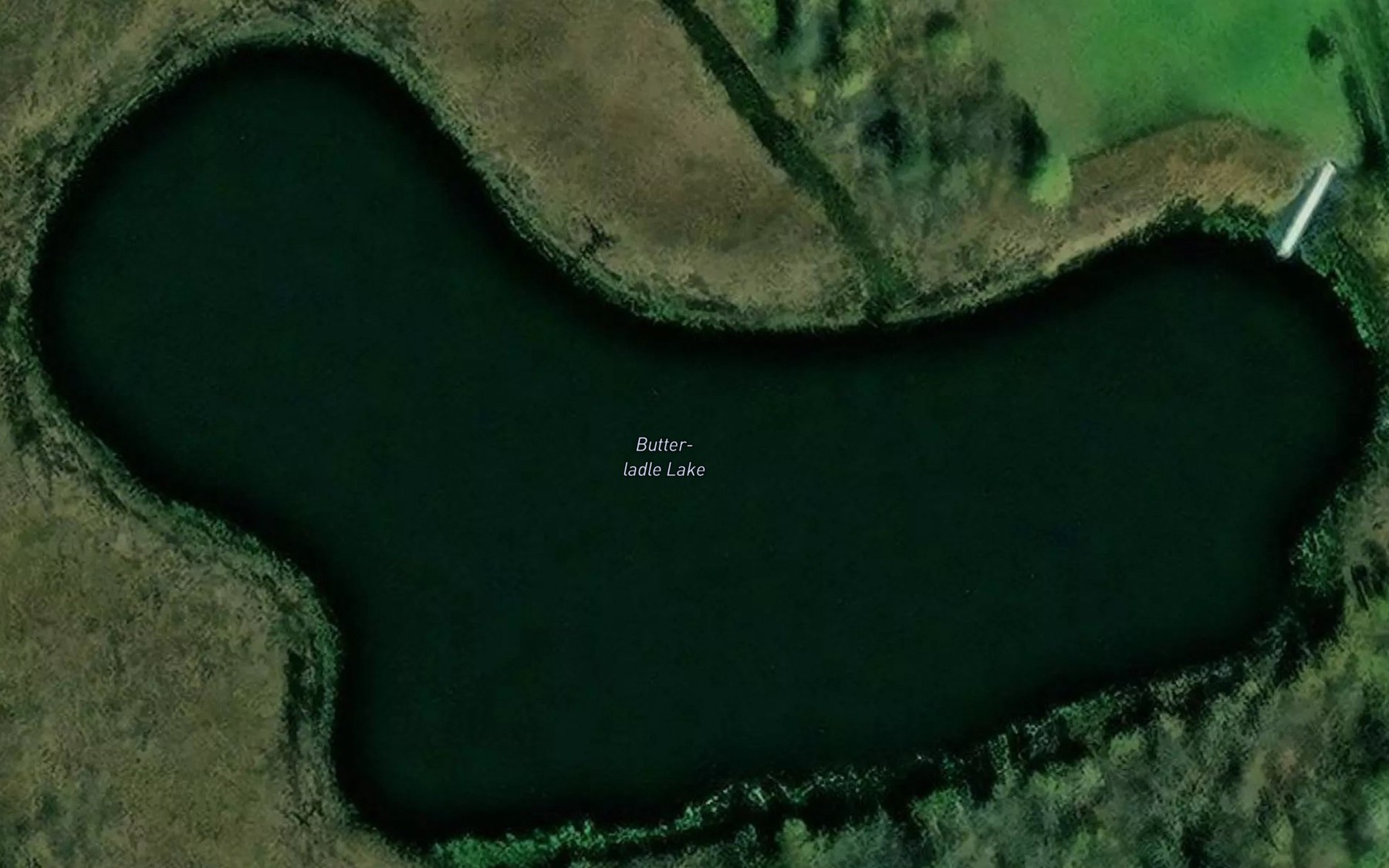 Satellite map of the Butter-ladle Lake
