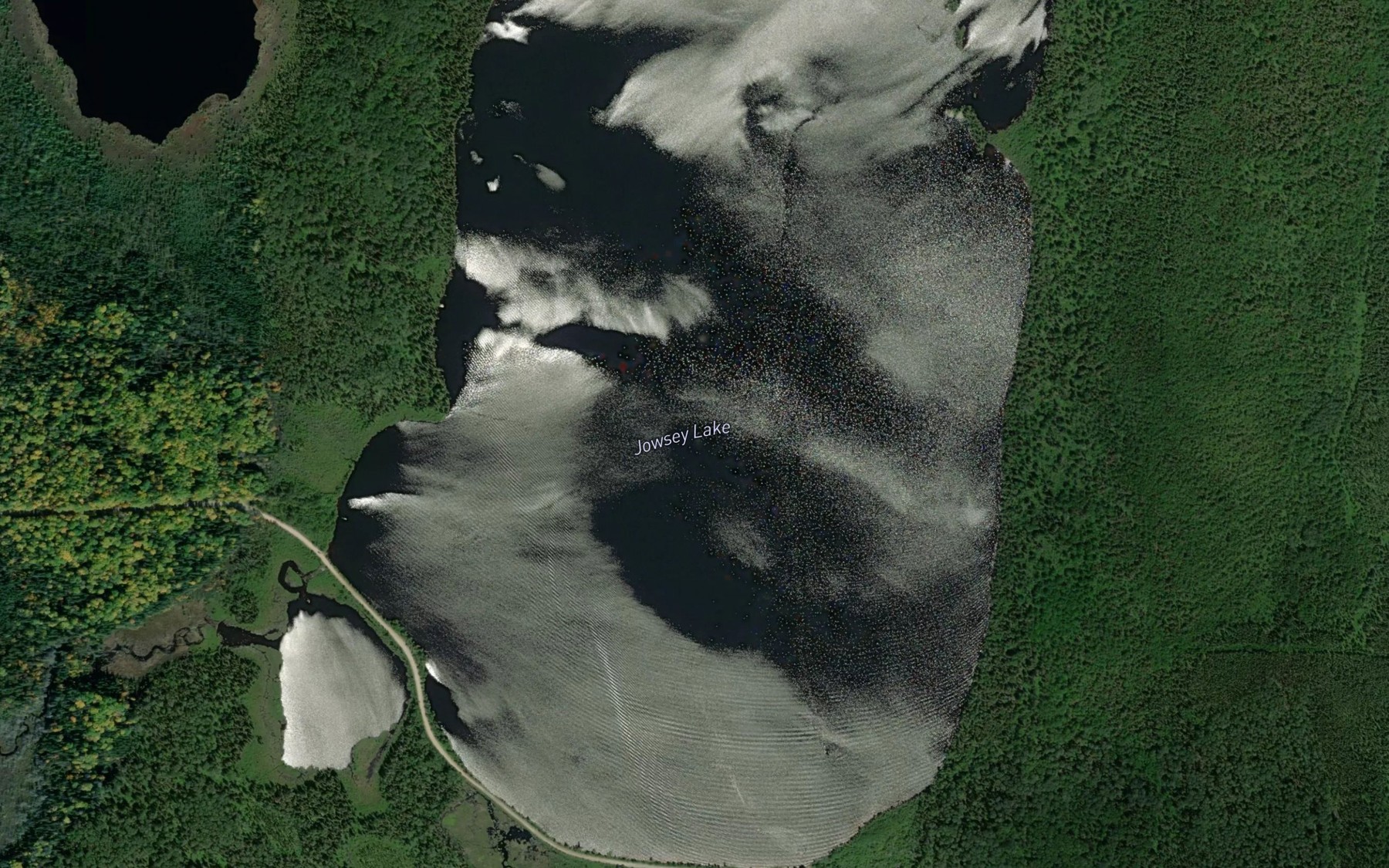 Satellite map of the Jowsey Lake