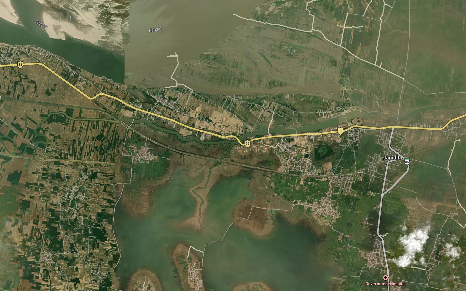 Satellite map of the Laran Nadi