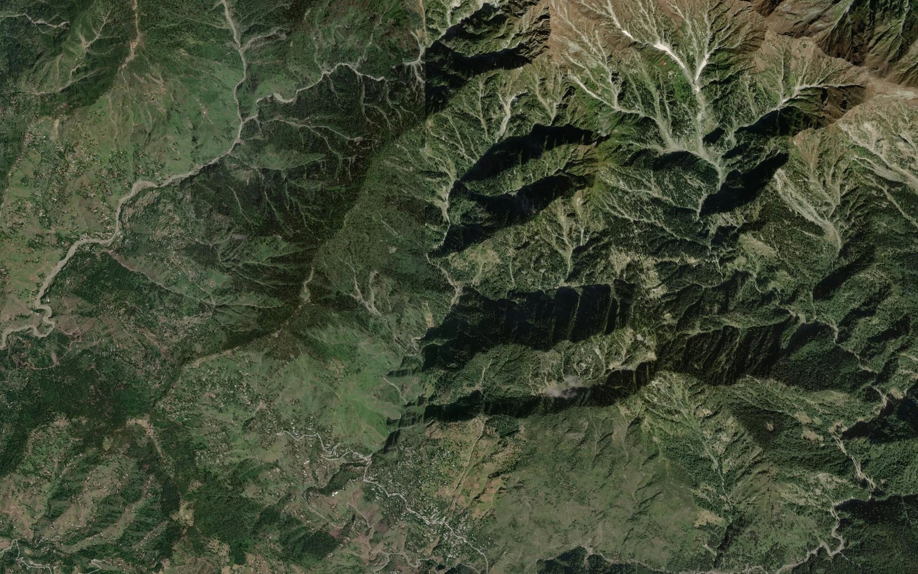 Satellite map of the Ranjah Nala