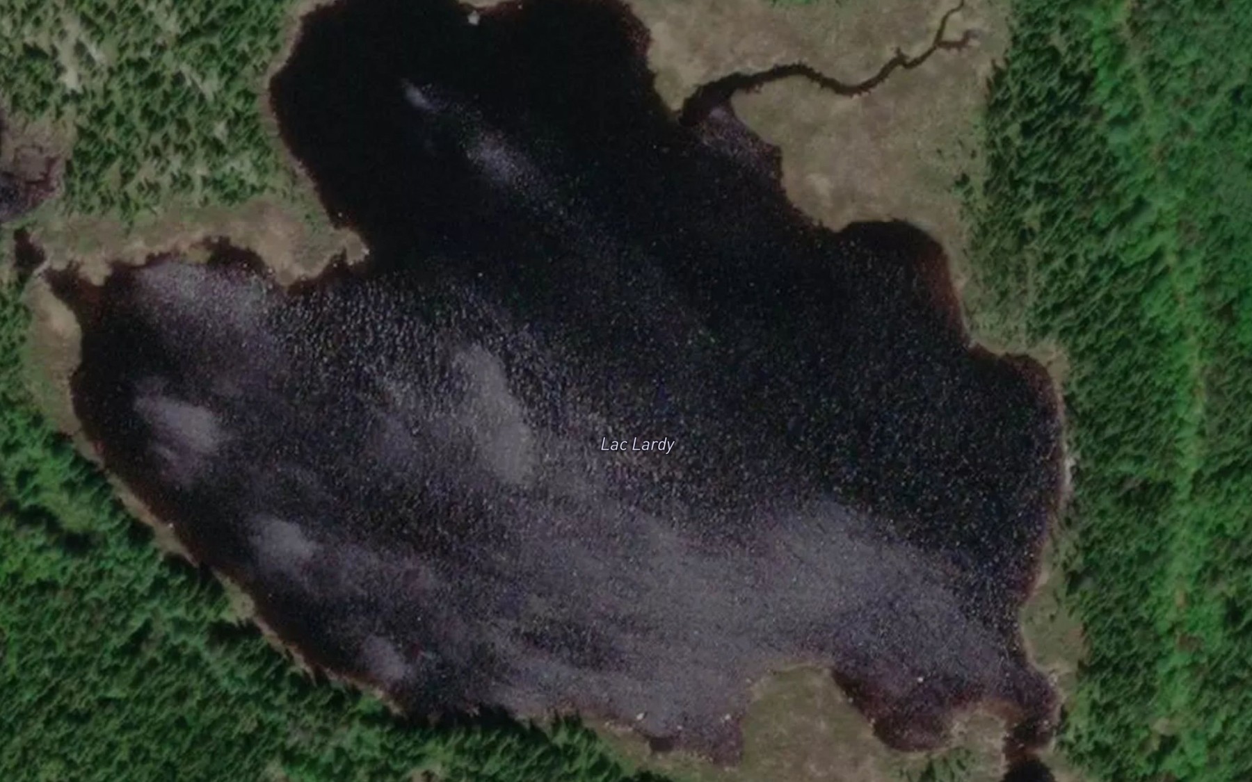 Satellite map of the Lac Lardy