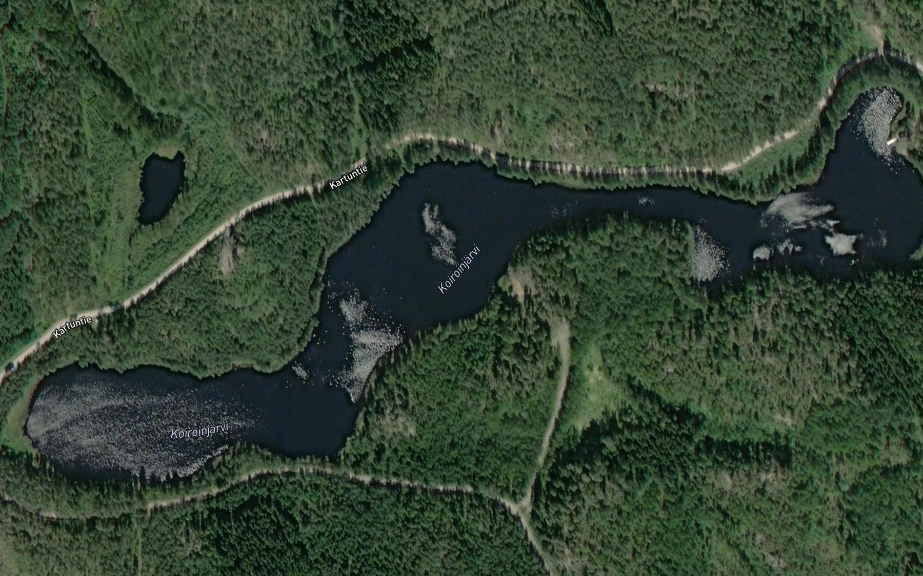 Satellite map of the Koiroinjarvi