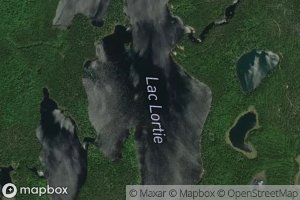 Satellite map of the Lac Lortie