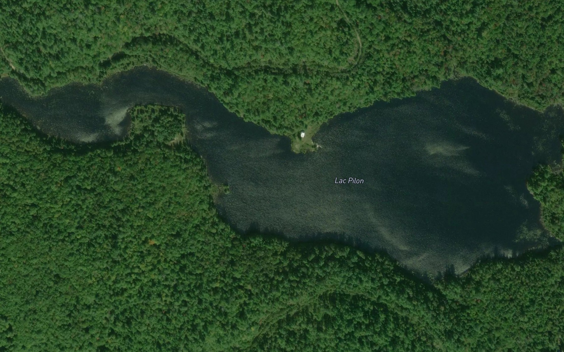 Satellite map of the Lac Pilon