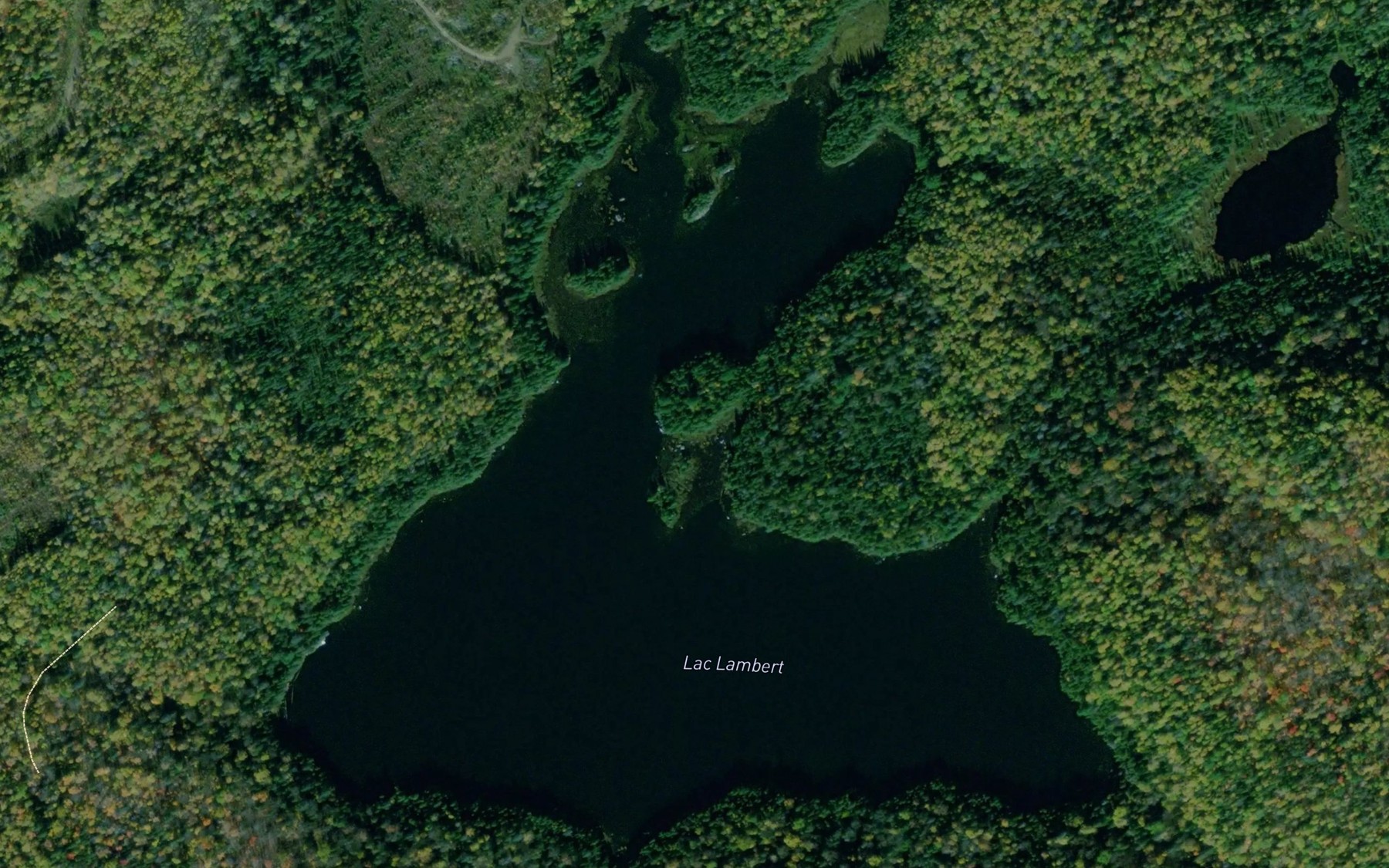 Satellite map of the Lac Lambert